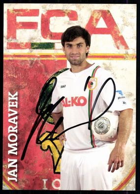 Jan Moravek FC Augsburg 2013-14 Autogrammkarte Original Signiert + A 79739
