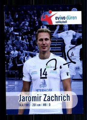 Jaromir Zachrich Evivo Düren Autogrammkarte Original Signiert Volleyball + A 75681