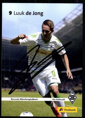 Luuk de Jong Borussia Mönchengladbach 2013-14 Autogrammkarte + A 79172