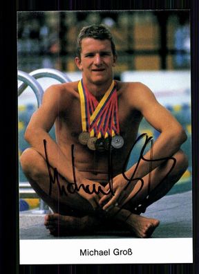 Michael Groß TOP Autogrammkarte Original Signiert Schwimmen + A 75280