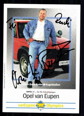Oliver-Sven Buder TOP Autogrammkarte Original Signiert Leichathletik + A 75418