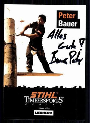 Peter Bauer TOP Autogrammkarte Original Signiert + A 75664