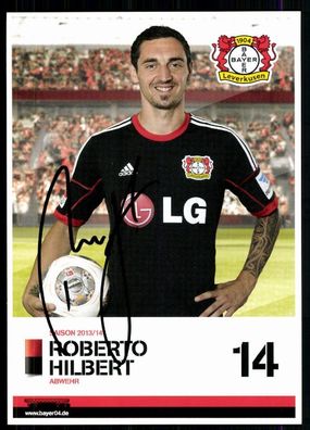 Roberto Hilbert Bayer Leverkusen 2013-14 Original Signiert 2. Karte + A 79139
