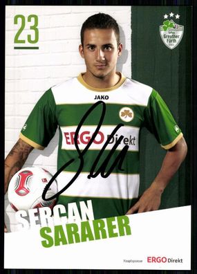 Sercan Sararer SpVgg Greuther Fürth 2012-13 Original Signiert + A 79981
