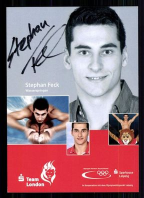 Stephan Feck TOP Autogrammkarte Original Signiert Schwimmen + A 75293