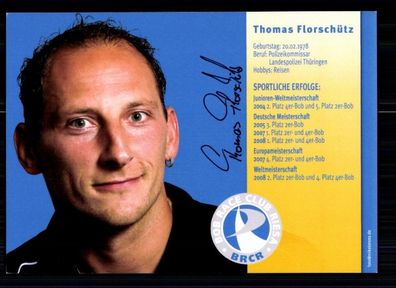 Thomas Florschütz TOP Autogrammkarte Original Signiert Bob + A 75633