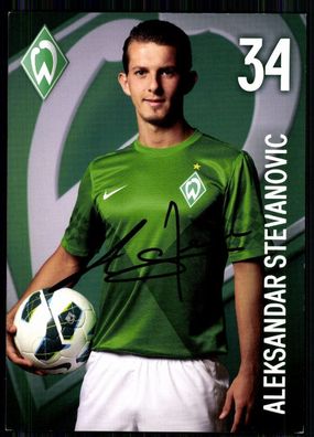 Aleksandar Stevanovic Werder Bremen 2012-13 1. Karte Original Signiert + A 80316