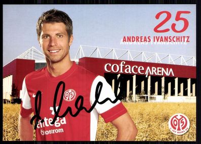 Andreas Ivanschitz FSV Mainz 05 2011-12 1. Karte Original Signiert + A 80945