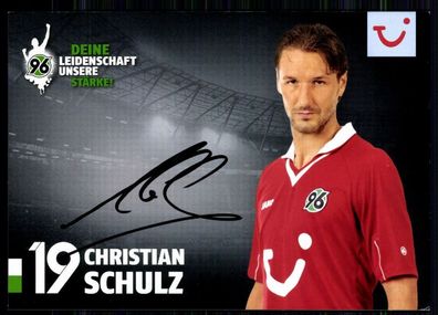 Christian Schulz Hannover 96 2012-13 Autogrammkarte Original Signiert + A 80420