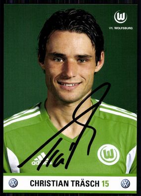 Christian Träsch VFL Wolfsburg 2011-12 Autogrammkarte Original Signiert+ A 81224