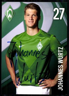 Johannes Wurtz Werder Bremen 2012-13 1. Karte Original Signiert + A 80311
