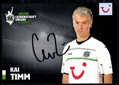 Kai Timm Hannover 96 2012-13 Autogrammkarte Original Signiert + A 80404