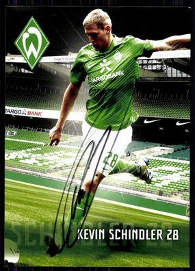 Kevin Schindler Werder Bremen 2011-12 Autogrammkarte Original Signiert + A 81244