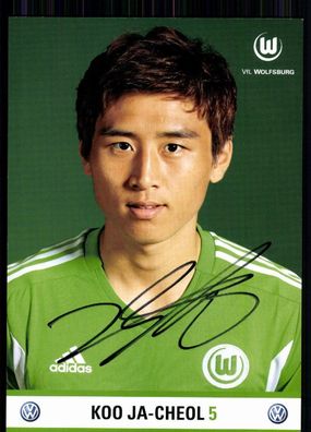 Koo Ja-Cheol VFL Wolfsburg 2011-12 Autogrammkarte Original Signiert + A 81219