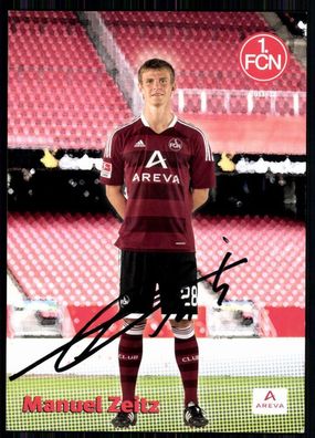 Manuel Zeitz 1. FC Nürnberg 2011-12 Autogrammkarte Original Signiert + A 80889