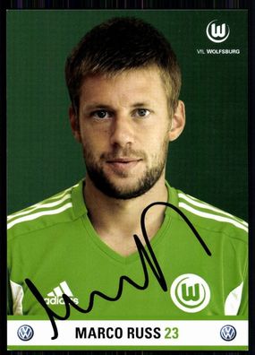 Marco Russ VFL Wolfsburg 2011-12 Autogrammkarte Original Signiert + A 81221