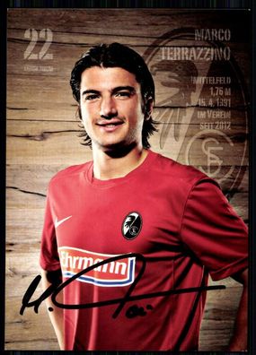 Marco Terrazzino SC Freiburg 2012-13 Autogrammkarte Original Signiert + A 80381