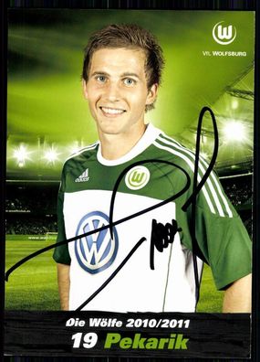 Peter Pekarik VFL Wolfsburg 2010-11 Original Signiert + A 80717