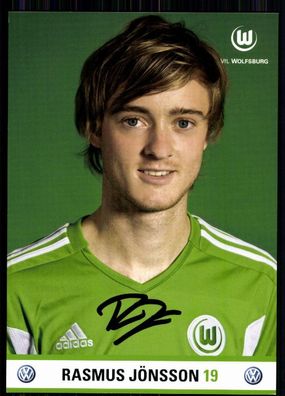 Rasmus Jönsson VFL Wolfsburg 2011-12 Autogrammkarte Original Signiert + A 81205