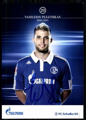 Vasileios Pliatsikas FC Schalke 04 2010-11 2. Karte Original Signiert + A 80661