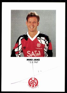 Mike Janz FSV Mainz 05 1991/92 Original Signiert + A 78150