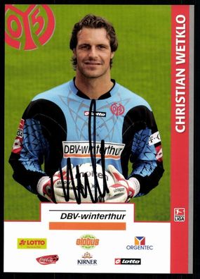 Christian Wetklo FSV Mainz 05 2007-08 Original Signiert + A 78079
