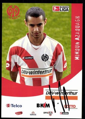 Mimoun Azaough Mainz 05 2006/07 Original Signiert + A 78154