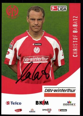 Christof Babatz FSV Mainz 05 2005-06 Original Signiert + A 78085