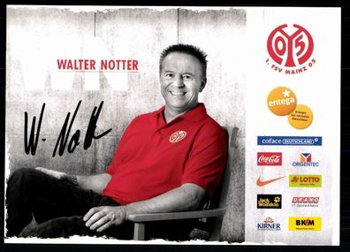 Walter Notter FSV Mainz 05 2009-10 Original Signiert + A 78227