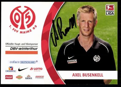 Axel Busenkell FSV Mainz 05 2008/09 Original Signiert + A 78059