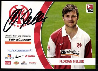 Florian Heller Mainz 05 2008/09 Original Signiert + A 78117