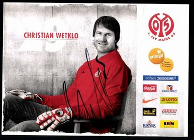 Christian Wetklo FSV Mainz 05 2009-10 Original Signiert + A 78082