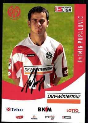 Fatmir Pupalovic Mainz 05 2006-07 Original Signiert + A 78256