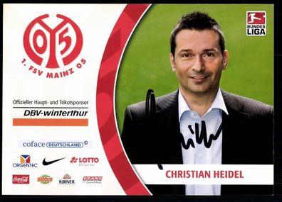 Christian Heidel FSV Mainz 05 2008/09 Original Signiert + A 78076