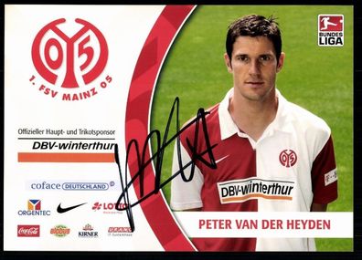 Peter van der Hayden FSV Mainz 05 2008/09 Original Signiert + A 78170