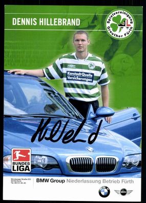 Dennis Hillebrand SpVgg Greuther Fürth 2002-03 Original Signiert + A 77907