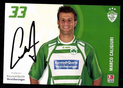 Marco Caligiuri Greuther Fürth 2009/10 Original Signiert + A 77957