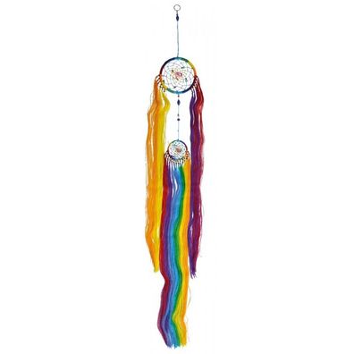 Traumfänger Flowing Rainbow 12 x 110 cm Dreamcatcher Windspiel