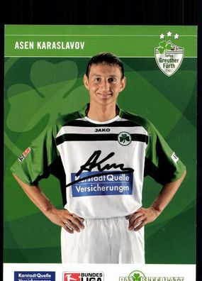 Asen Karaslavov Greuther Fürth 2007/08 Original Signiert + A 77869