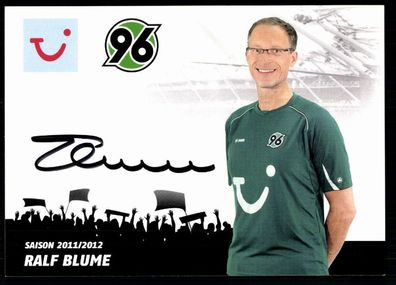 Ralf Blume Hannover 96 2011-12 Original Signiert + A 77791