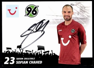 Sofian Chahed Hannover 96 2011-12 TOP Original Signiert + A 77809