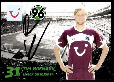 Tim Hofmann Hannover 96 2010-11 Original Signiert + A 77844