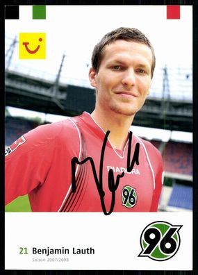 Benjamin Lauth Hannover 96 2007/08 Original Signiert + A 77570