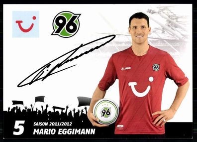Mario Eggimann Hannover 96 2011-12 Original Signiert + A 77725