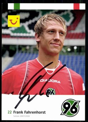 Frank Fahrenhorst Hannover 96 2007-08 Original Signiert + A 77657
