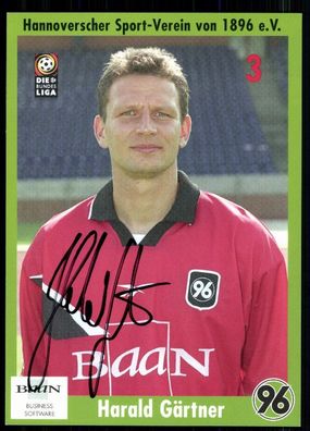 Harald Gärtner Hannover 96 1999/00 Original Signiert + A 77676