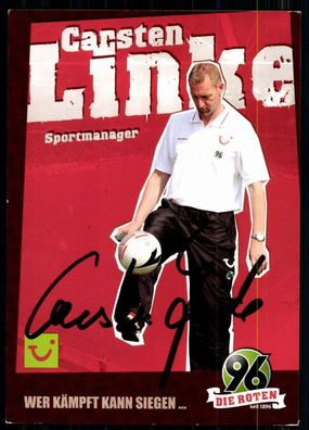 Carsten Linke Hannover 96 2006-07 Original Signiert + A 77579
