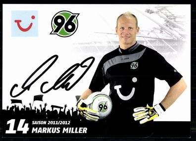 Markus Miller Hannover 96 2011-12 Original Signiert + A 77727