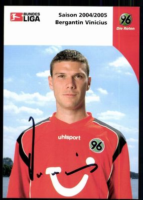 Bergantin Vinicius Hannover 96 2004/05 Original Signiert + A 77571