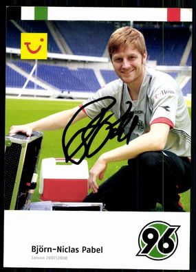 Björn-Niclas Pabel Hannover 96 2007-08 Original Signiert + A 77572